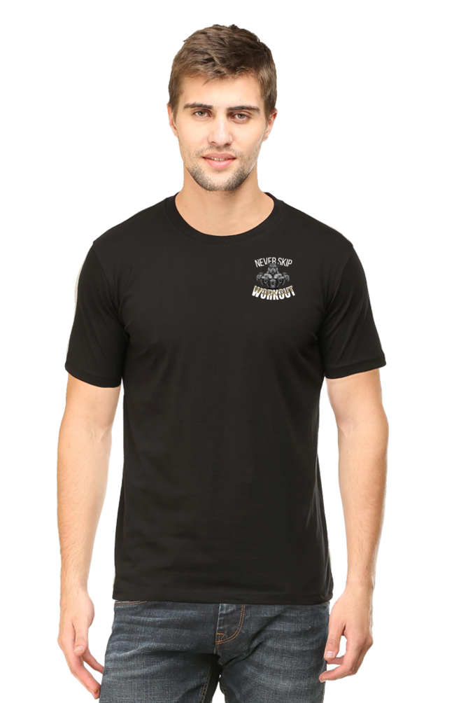 Begonia Official Gym Lover Men's Round neck Half Sleeve Cotton T-Shirt