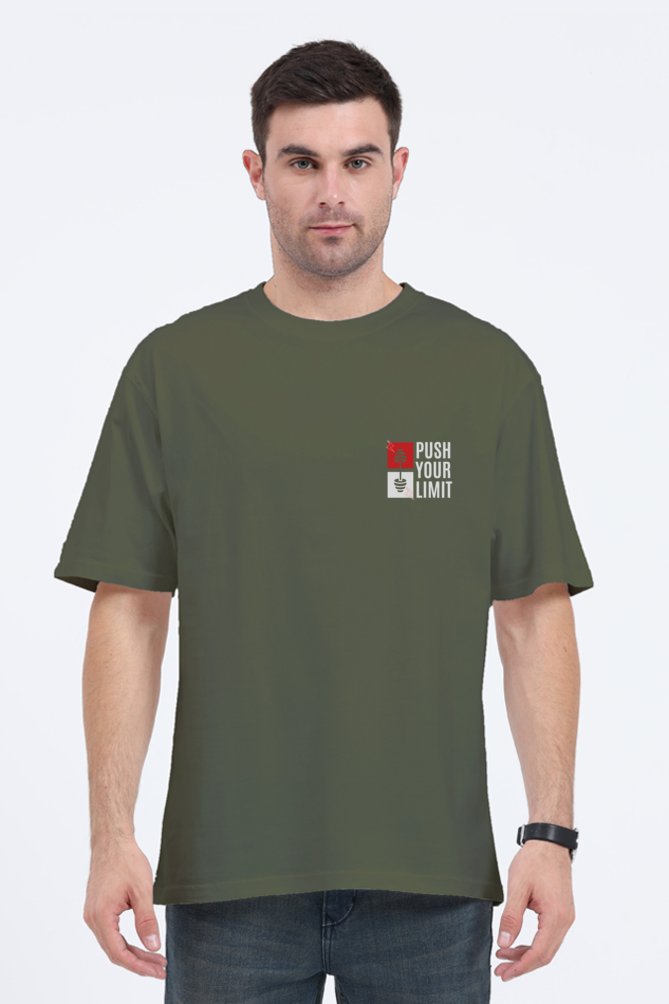 Begonia Trend Premium GYM Lover Oversized Half Sleeve Cotton T-Shirt
