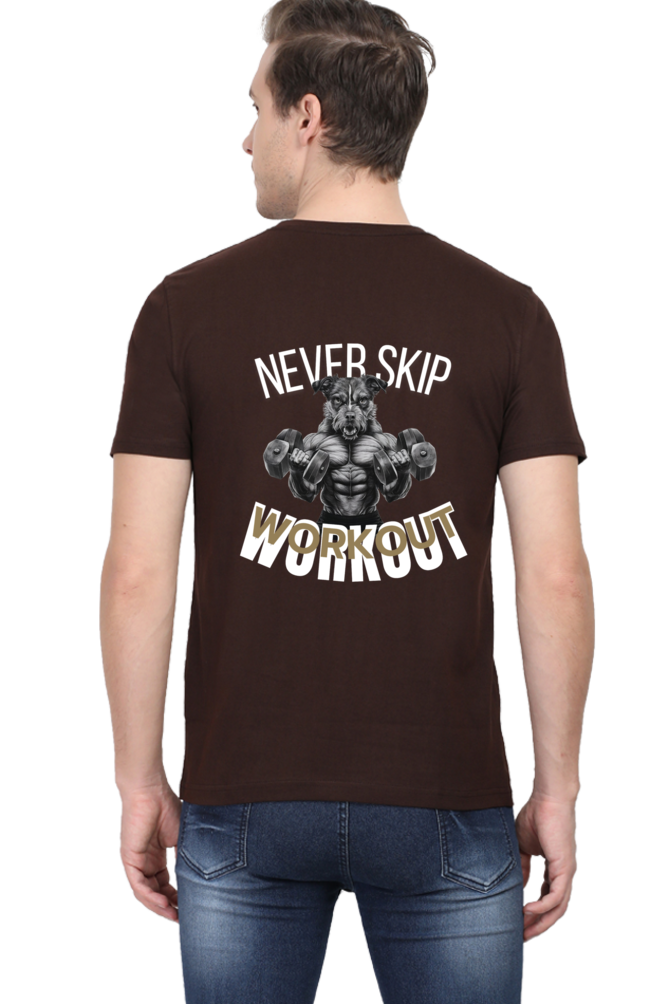 Begonia Official Gym Lover Men's Round neck Half Sleeve Cotton T-Shirt