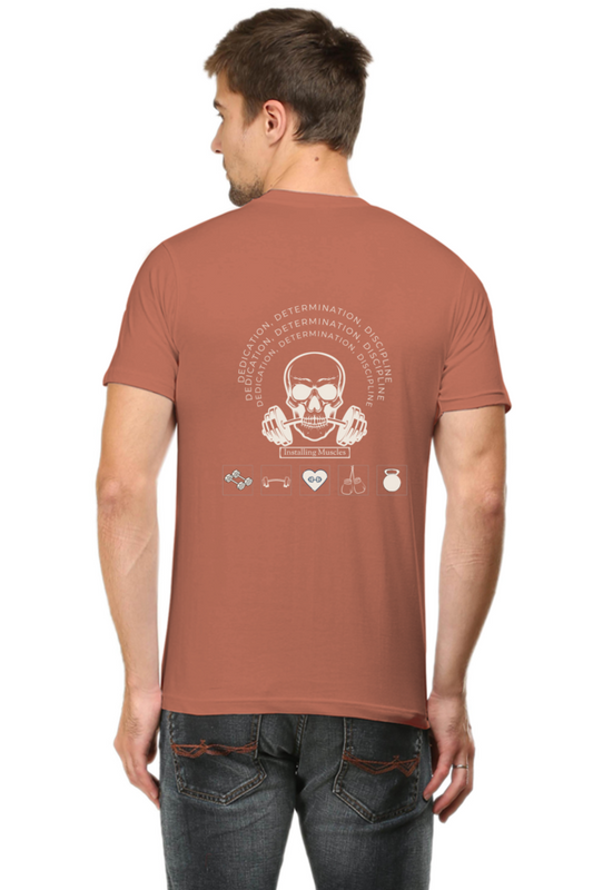 Begonia Trend  Fitness & Self Lovers  Heavy Slim Fit Cotton T-shirt